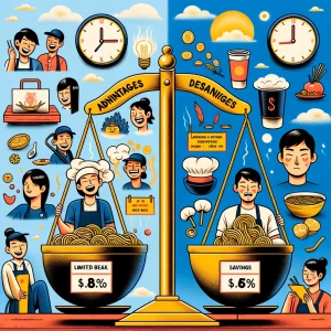 Advantages and disadvantages of working part-time at Marugame Seimen