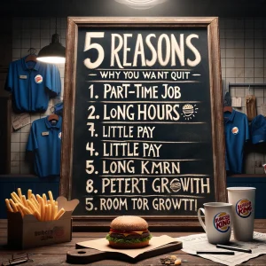 5 reasons why you want to quit your part-time job at Burger King