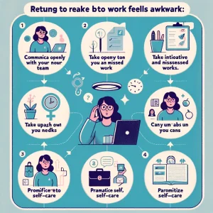 Summary of what to do when returning to work after a leave of absence is awkward