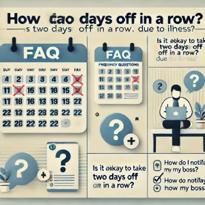 Frequently asked questions when taking two days off in a row due to illness