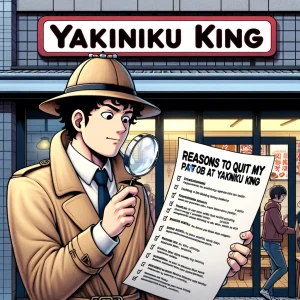 I want to quit my part-time job at Yakiniku King! Investigate the reason