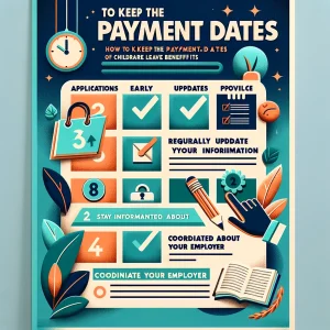 How to keep the payment dates of childcare leave benefits from changing