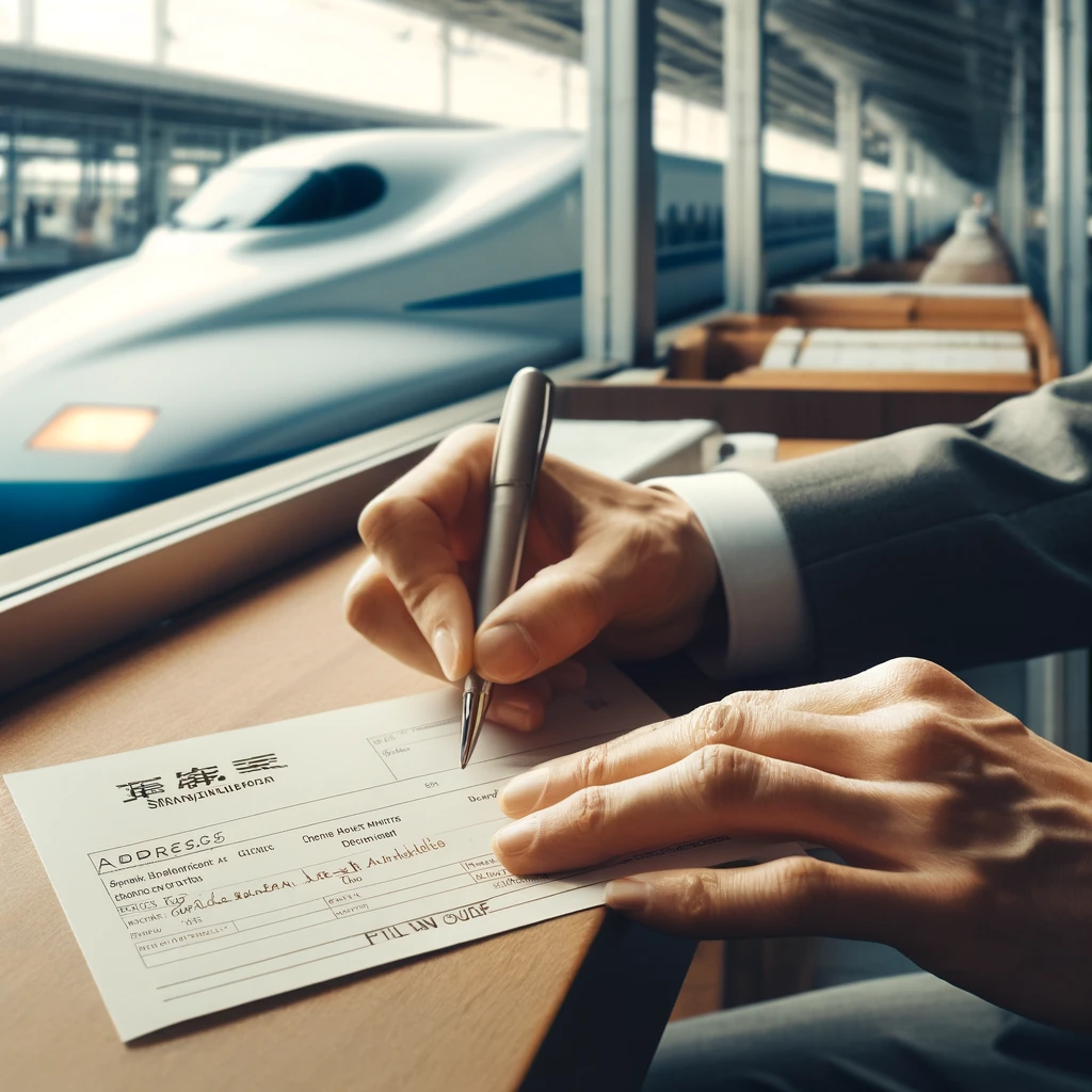 Shinkansen Receipt Address Fill in yourself