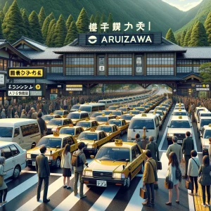 Reasons why taxis are not coming in Karuizawa and the situation of the taxi stops