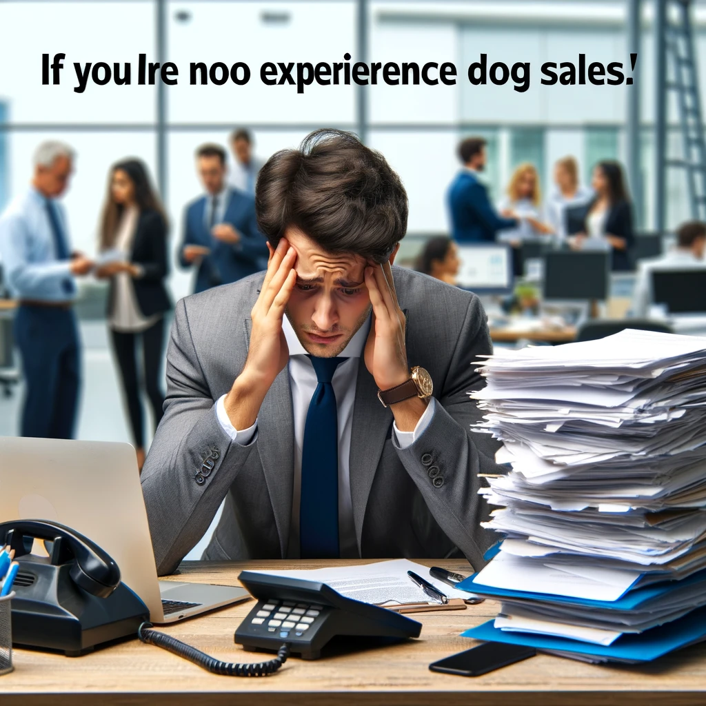 If you have no experience, stop doing sales