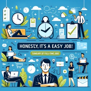 Honestly, it's an easy job! Summary of full-time employees