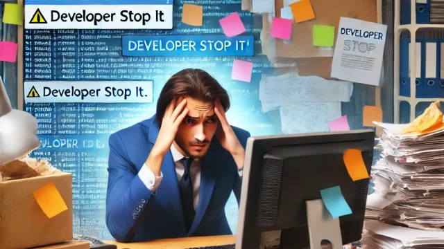 Developer stop it