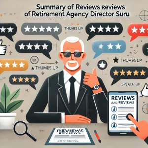 Summary of reviews and reviews of Retirement Agency Director Suru