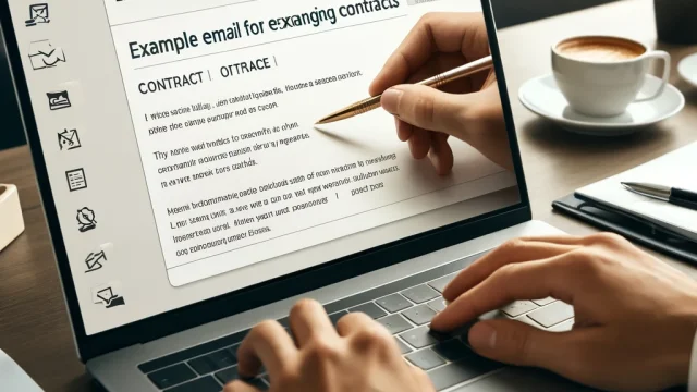 Example email for exchanging contracts How to write the correct business email