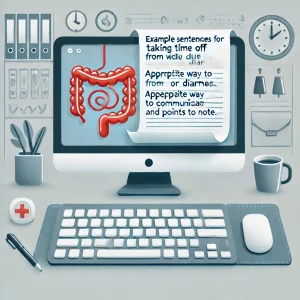 Example sentences for taking time off from work due to abdominal pain or diarrhea Appropriate way to communicate and points to note