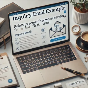 Inquiry email example Points to remember when sending for the first time