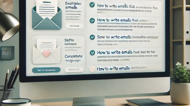 Points out Examples of emails with soft language How to write emails that are considerate of the recipient