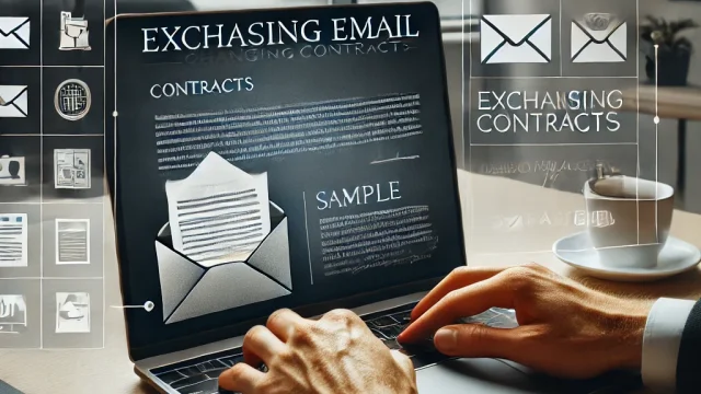 Sample email for exchanging contracts Collection of expressions useful in various situations