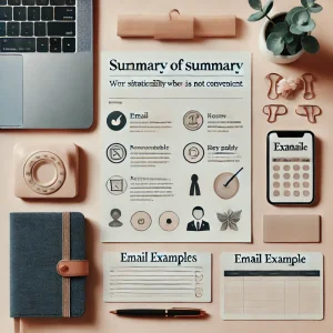 Summary of email examples for when it's not convenient