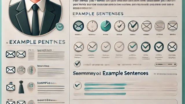 Summary of example sentences for sending an email to a superior when it's been a while