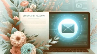 Condolence telegram, flowers, thank you, company email example sentence