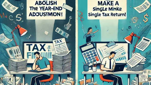 Abolish the year-end adjustment and make a single tax return! What are its benefits and impacts