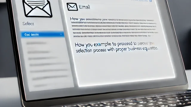 Example emails and tips on how to write them when you want to proceed to the selection process