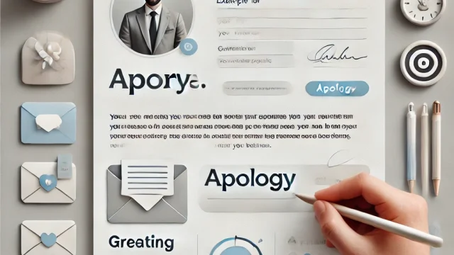 Example of an apology email for not sending the message Examples and points that can be used in business