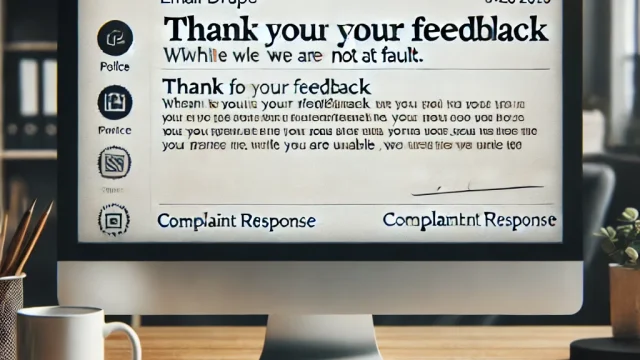 Example sentences for when it is not your fault in a complaint response email Avoid trouble with an appropriate reply