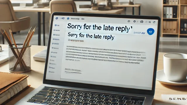 How to write a “Sorry for the late reply” business email and things to keep in mind