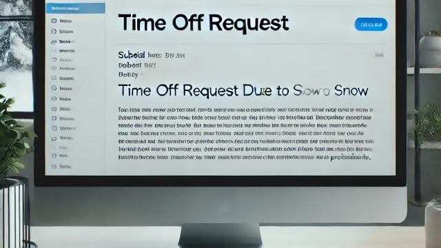 Sample emails to send when taking time off work due to snow [Useful sample emails]