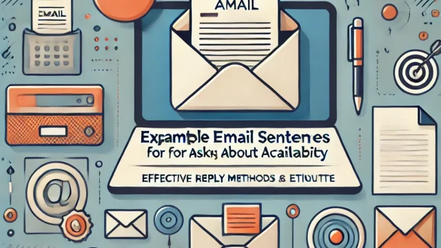 Example email sentences for asking about availability [Effective reply methods and etiquette]