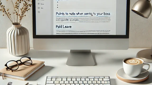 Paid leave email Points to note when sending to your boss and specific examples