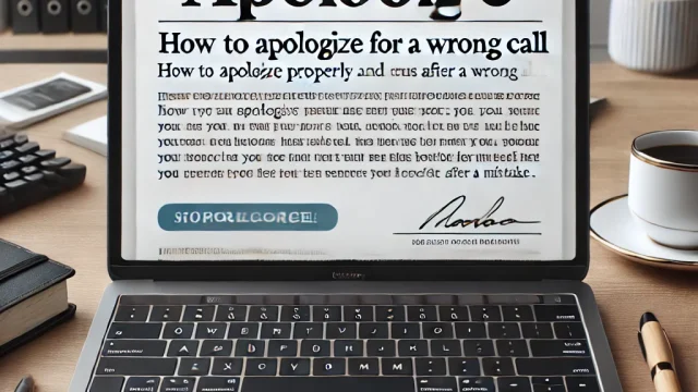 Sample apology email for wrong call How to regain trust after failure