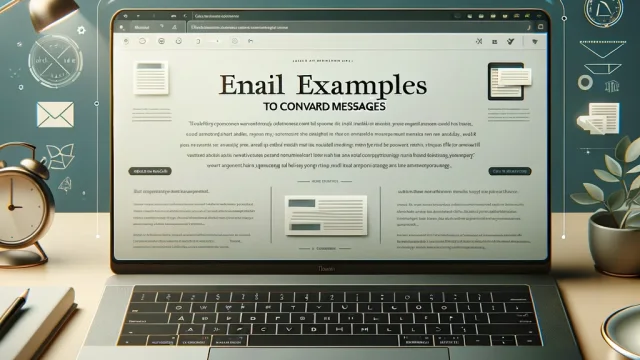 Summary of email examples to convey messages