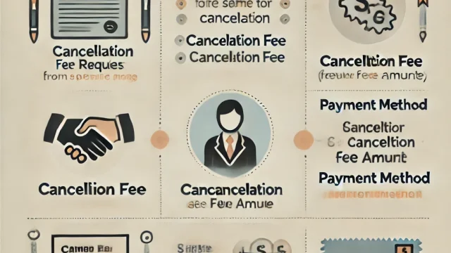 Summary of sample cancellation fee request emails