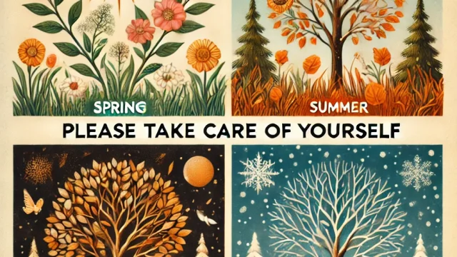 The change of seasons｜Explanation of example sentences for “Please take care of yourself”