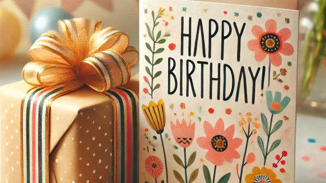 Give a memorable gift with a friend's birthday message