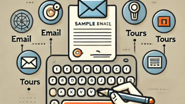 How to write a sample email requesting a tour and key points