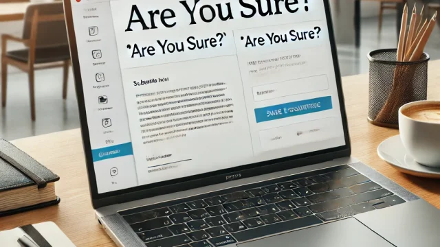 “Are you sure” email example Correct usage and precautions