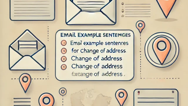 Email example sentences for change of address [for individuals] Collection of templates by scene