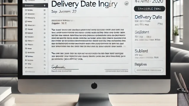 Example email for replying to delivery date｜How to write and points taught by professionals