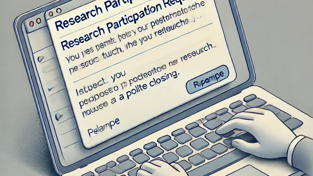 Example email for research request Practical writing style and key points explained