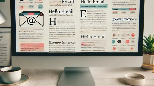 Hello email example sentences and usage guide