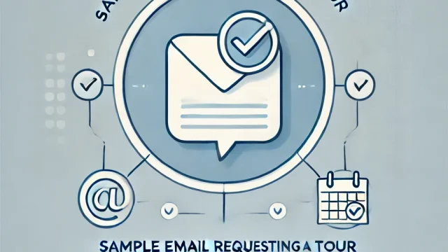 Sample email requesting a tour｜How to reply and adjust schedule