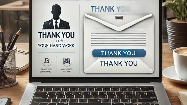 “Thank you for your hard work” email example Correct usage and key points