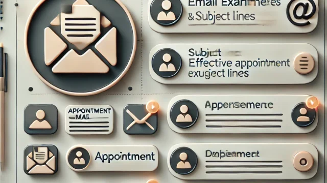 Collection of effective appointment email example sentences and subject lines