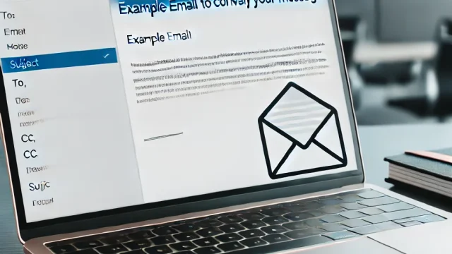 Example email to convey your message｜Check proper usage and precautions