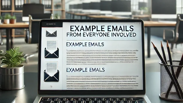 Example emails from everyone involved｜Use real examples to understand correctly