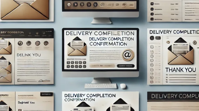 Example emails regarding delivery completion｜Template collection depending on the situation