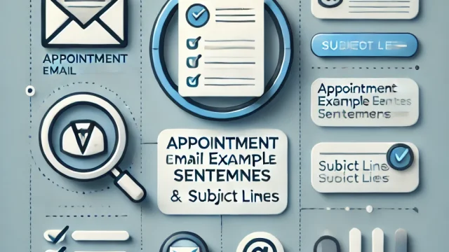 Appointment email example sentences｜Subject summary