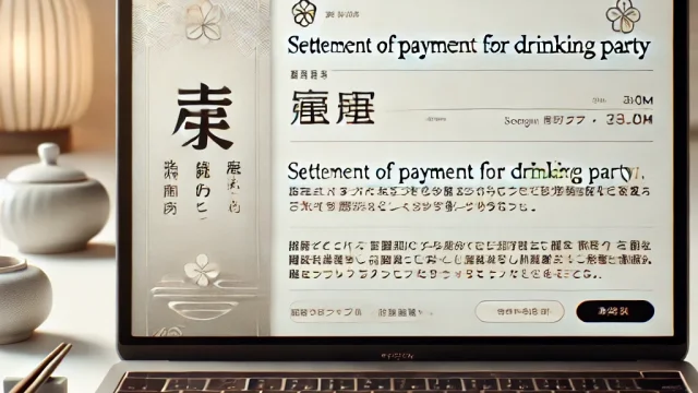 Example email for settlement of payment for a drinking party｜Smooth communication method and etiquette