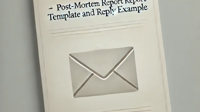 Example of a report email after a funeral Post-mortem report template and reply example