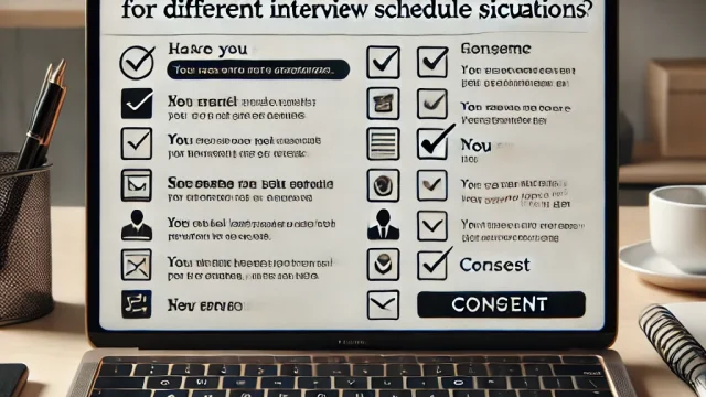 How to respond to different situations with example email consent for interview schedule