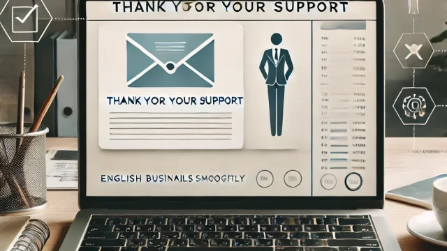 “Thank you for your support” How to use English business emails smoothly